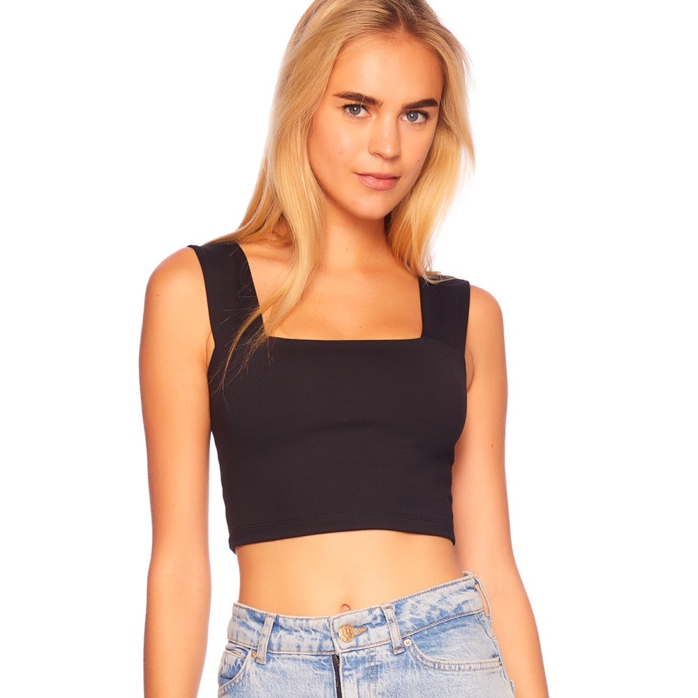 Susana Monaco Wide Strap Crop Top
